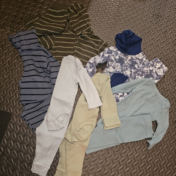 Old Navy Kids Hoodie and Sweatshirt Set - Blue Green Brown